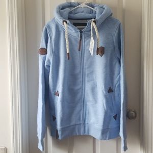 NWT Naketano Mens zip up hoodie